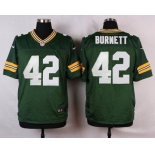 Men's Green Bay Packers #42 Morgan Burnett Green Team Color NFL Nike Elite Jersey