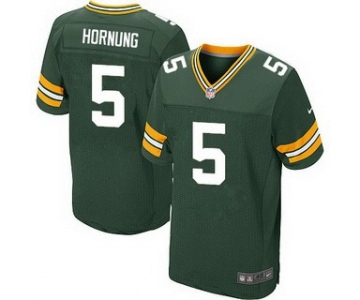 Men's Green Bay Packers #5 Paul Hornung Green Retired Player NFL Nike Elite Jersey