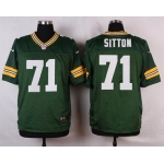 Men's Green Bay Packers #71 Josh Sitton Green Team Color NFL Nike Elite Jersey