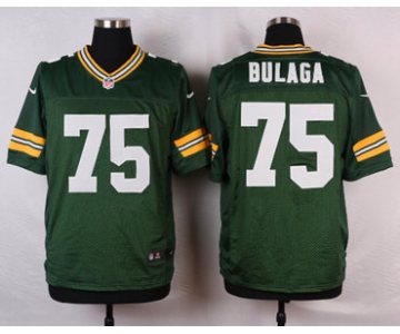 Men's Green Bay Packers #75 Bryan Bulaga Green Team Color NFL Nike Elite Jersey