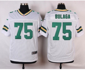 Men's Green Bay Packers #75 Bryan Bulaga White Road NFL Nike Elite Jersey