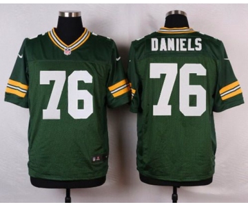 Men's Green Bay Packers #76 Mike Daniels Green Team Color NFL Nike Elite Jersey