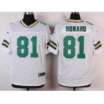 Men's Green Bay Packers #81 Desmond Howard White Retired Player NFL Nike Elite Jersey