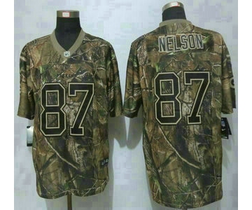 Men's Green Bay Packers #87 Jordy Nelson Camo Realtree NFL Nike Jersey