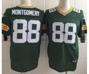 Men's Green Bay Packers #88 Ty Montgomery Nike Green Elite Jersey