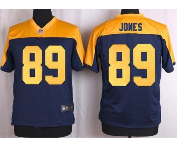 Men's Green Bay Packers #89 James Jones Navy BlueGold Alternate NFL Nike Elite Jersey