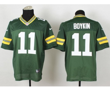 Nike Green Bay Packers #11 Jarrett Boykin Green Elite Jersey