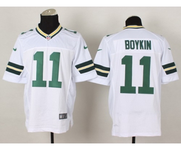 Nike Green Bay Packers #11 Jarrett Boykin White Elite Jersey