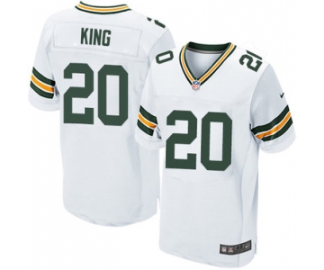 Nike Green Bay Packers #20 Kevin King White Men's Stitched NFL Elite Jersey