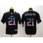 Nike Green Bay Packers #21 Ha Ha Clinton-Dix 2014 USA Flag Fashion Black Elite Jersey