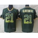 Nike Green Bay Packers #21 Ha Ha Clinton-Dix Drift Fashion Green Elite Jersey