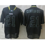 Nike Green Bay Packers #21 Ha Ha Clinton-Dix Lights Out Black Elite Jersey