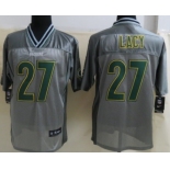 Nike Green Bay Packers #27 Eddie Lacy 2013 Gray Vapor Elite Jersey