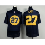 Nike Green Bay Packers #27 Eddie Lacy Navy Blue Elite Jersey