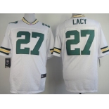 Nike Green Bay Packers #27 Eddie Lacy White Elite Jersey