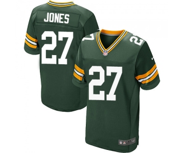 Nike Green Bay Packers #27 Josh Jones Green Team Color Men's Stitched NFL Elite Jersey