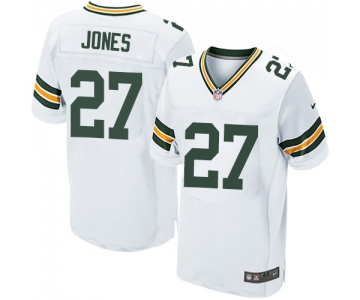 Nike Green Bay Packers #27 Josh Jones White Men's Stitched NFL Elite Jersey