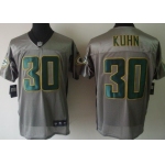 Nike Green Bay Packers #30 John Kuhn Gray Shadow Elite Jersey