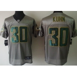 Nike Green Bay Packers #30 John Kuhn Gray Shadow Elite Jersey