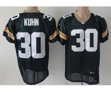 Nike Green Bay Packers #30 John Kuhn Green Elite Jersey