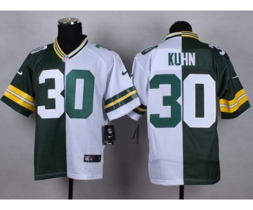 Nike Green Bay Packers #30 John Kuhn Green/White Two Tone Elite Jersey