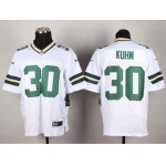 Nike Green Bay Packers #30 John Kuhn White Elite Jersey