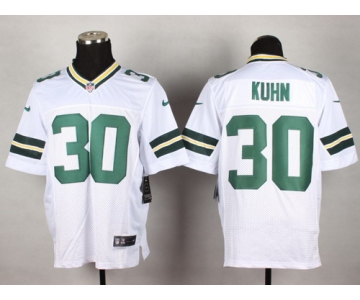 Nike Green Bay Packers #30 John Kuhn White Elite Jersey