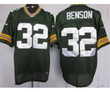 Nike Green Bay Packers #32 Cedric Benson Green Elite Jersey