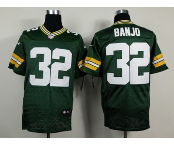 Nike Green Bay Packers #32 Chris Banjo Green Elite Jersey