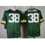 Nike Green Bay Packers #38 Tramon Williams Green Elite Jersey