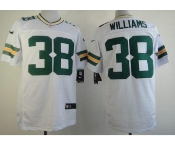 Nike Green Bay Packers #38 Tramon Williams White Elite Jersey