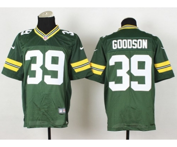 Nike Green Bay Packers #39 Demetri Goodson Green Elite Jersey