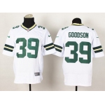 Nike Green Bay Packers #39 Demetri Goodson White Elite Jersey