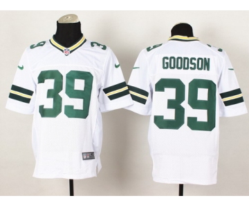 Nike Green Bay Packers #39 Demetri Goodson White Elite Jersey