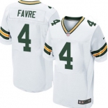 Nike Green Bay Packers #4 Brett Favre White Elite Jersey