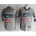 Nike Green Bay Packers #52 Clay Matthews 2014 USA Flag Fashion Gray Elite Jersey