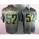 Nike Green Bay Packers #52 Clay Matthews Gray Shadow Elite Jersey