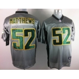 Nike Green Bay Packers #52 Clay Matthews Gray Shadow Elite Jersey