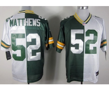 Nike Green Bay Packers #52 Clay Matthews Green/White Two Tone Elite Jersey