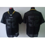 Nike Green Bay Packers #52 Clay Matthews Lights Out Black Elite Jersey