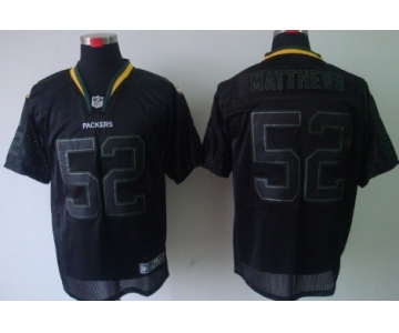 Nike Green Bay Packers #52 Clay Matthews Lights Out Black Elite Jersey