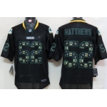 Nike Green Bay Packers #52 Clay Matthews Lights Out Black Ornamented Elite Jersey