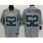 Nike Green Bay Packers #52 Clay Matthews Lights Out Gray Elite Jersey