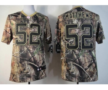 Nike Green Bay Packers #52 Clay Matthews Realtree Camo Elite Jersey