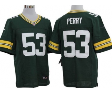 Nike Green Bay Packers #53 Nick Perry Green Elite Jersey