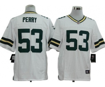 Nike Green Bay Packers #53 Nick Perry White Elite Jersey