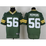 Nike Green Bay Packers #56 Julius Peppers Green Elite Jersey