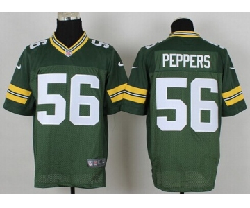 Nike Green Bay Packers #56 Julius Peppers Green Elite Jersey