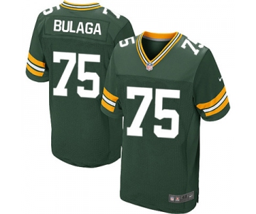 Nike Green Bay Packers #75 Bryan Bulaga Green Elite Jersey