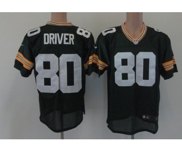 Nike Green Bay Packers #80 Donald Driver Green Elite Jersey